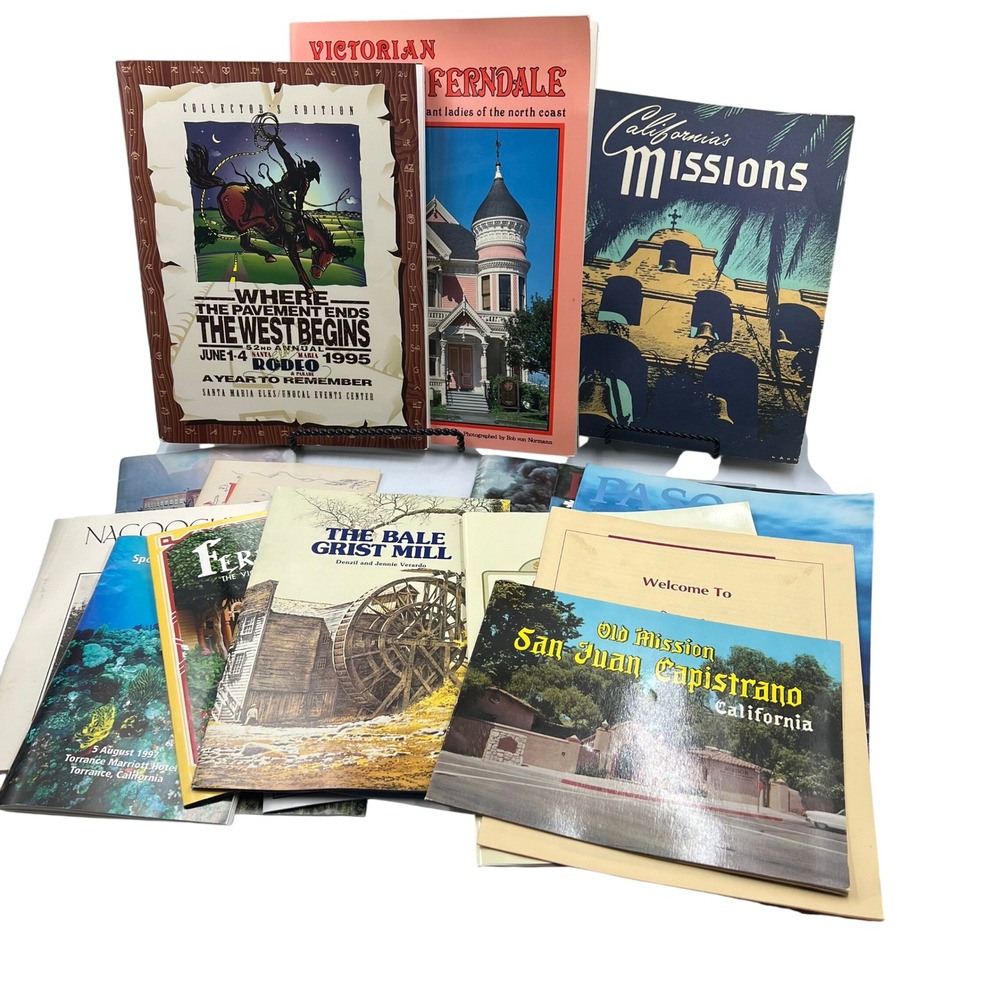 Large Vtg Lot California Ephemera Tourism Brochures Pamphlets 1980-1990